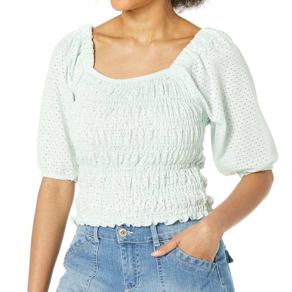BB Dakota by Steve Madden Light Green Blouse